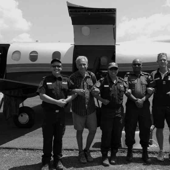 NO MORE workers, NT Police, PNG Police and AFLNT all link up to say NO MORE family violence.