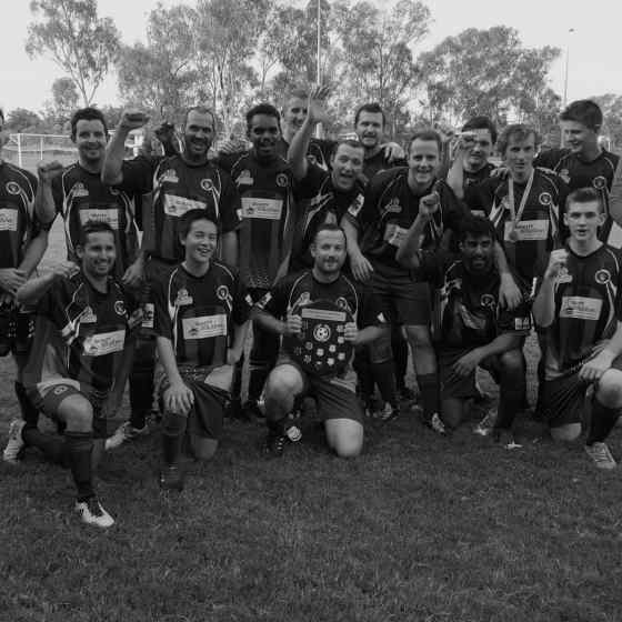 Palmerston FC win the first game against Football Without Borders.