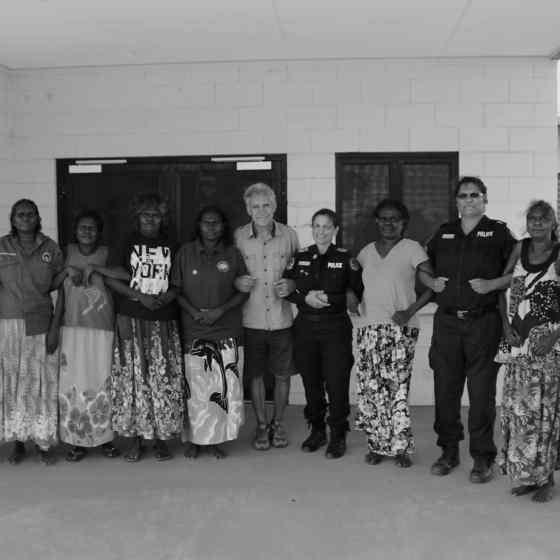 The local women's group has developed a strategy in dealing with families who experience violence. They all link up with the NO MORE Campaign.