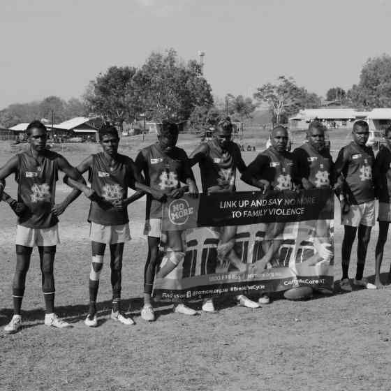 St Mary's link up to say NO MORE to family violence. 