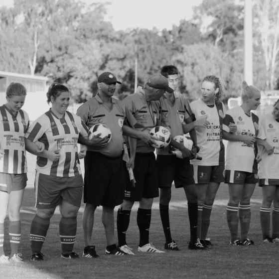 The women's match Darwin Olympic vs Hellenic Athletic. 
