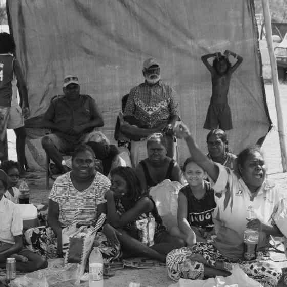 Fans cheer on the women.