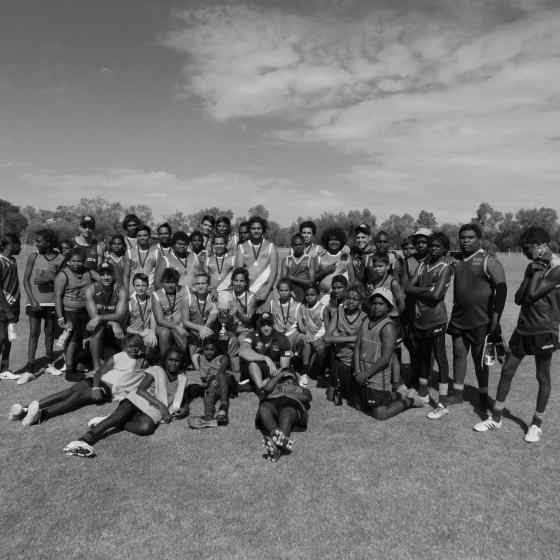 CMS and Yirara College enjoying the match and celebrations.