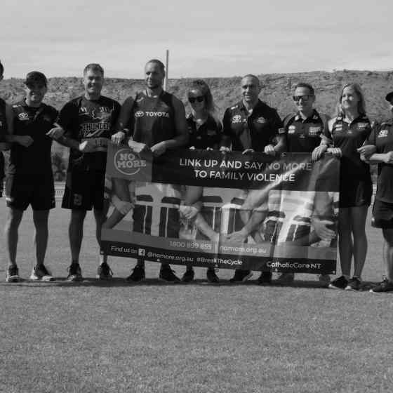 Wayne Milera (Crows), Josh Wittwer (Crows), Andy Hood (AFLNT), Cameron Ellis-Yeoman (Crows), Kelly Zaleski (AFLNT), Andrew McLeod (Crows), Simon Hargrave (AFLNT), Kate Dean (AFLNT), Eddie Hocking (Crows)