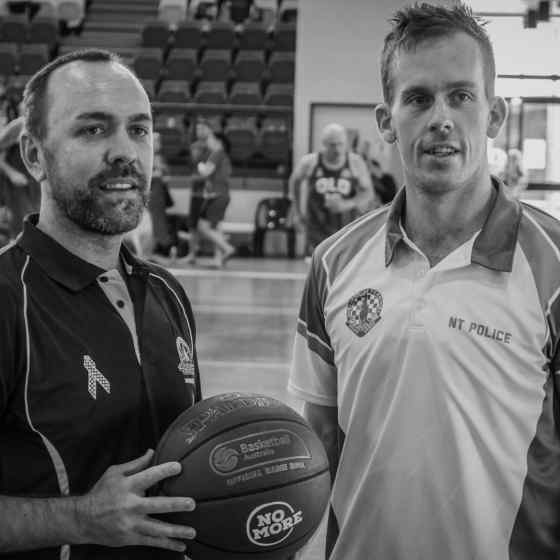 NT Police and Qld Police about to face off in the first game of the tournament. 