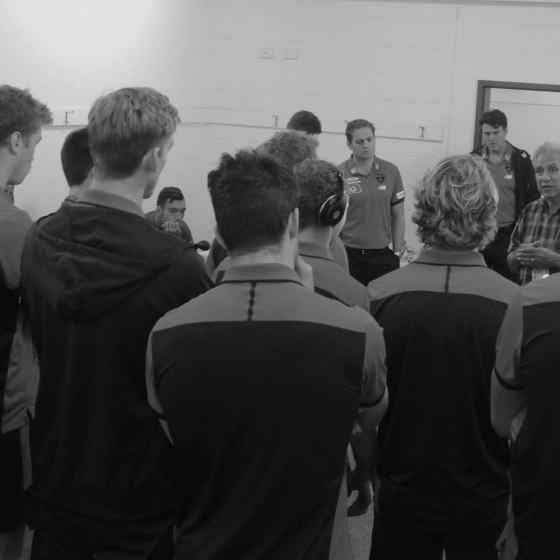 Charlie talks to Melbourne FC about family violence.